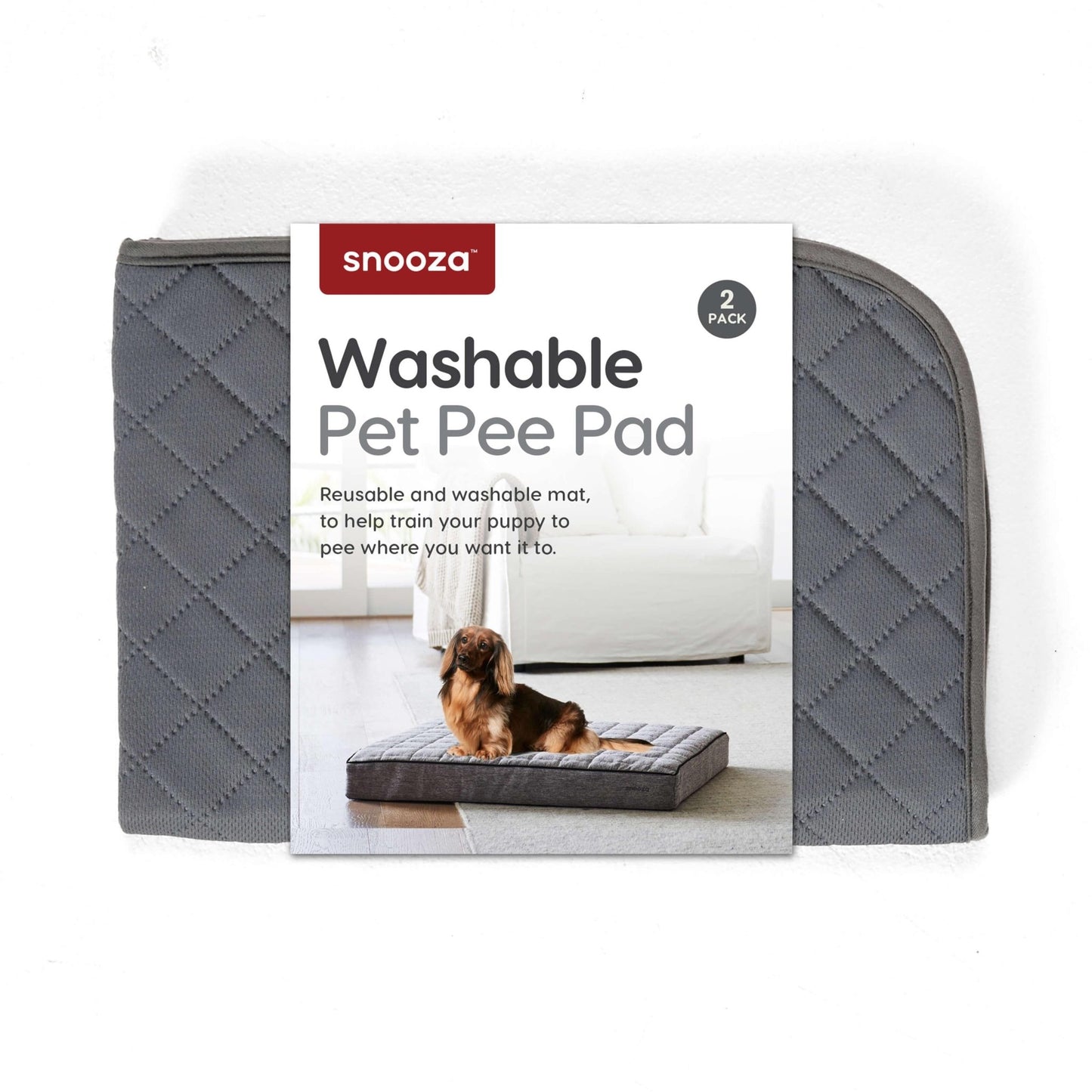 Snooza Washable Pee Pad Dark Grey 2pk - PetPost Australia