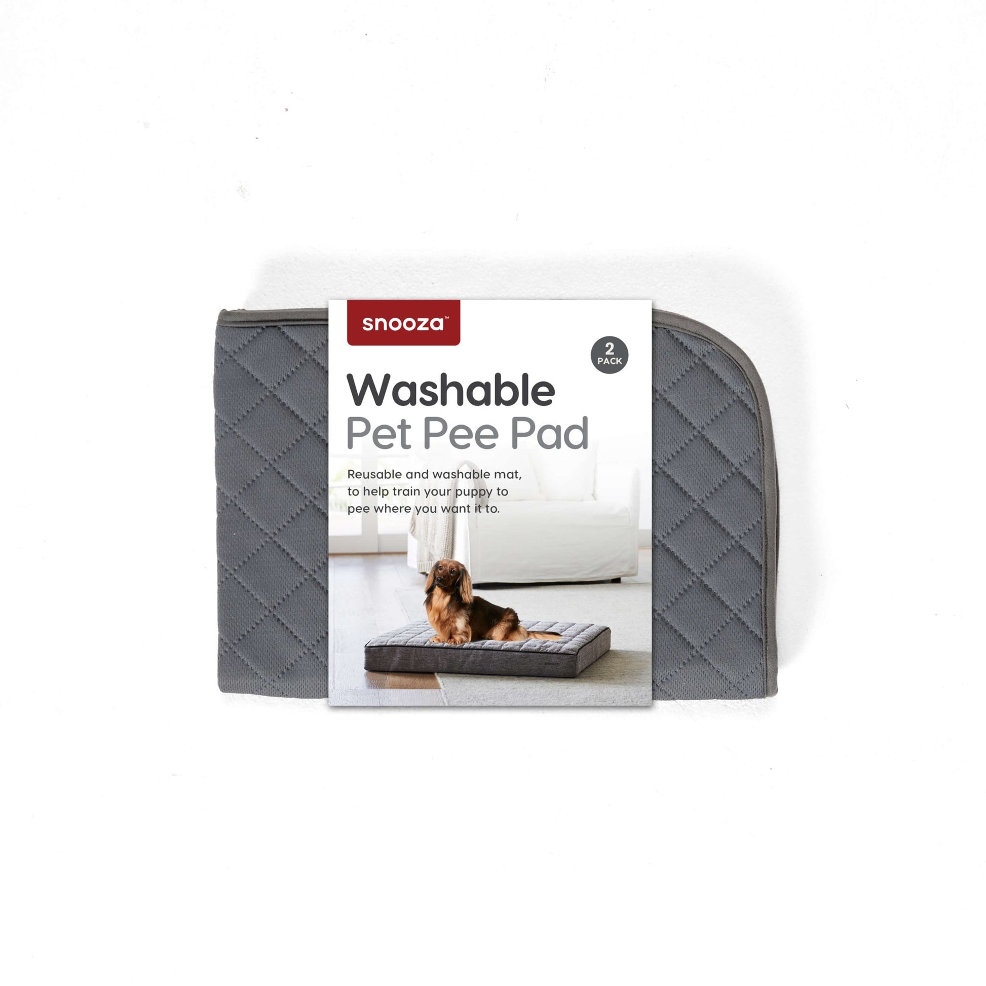 Snooza Washable Pee Pad Dark Grey 2pk - PetPost Australia