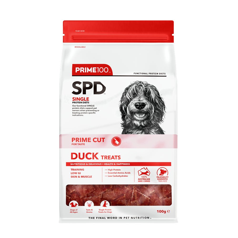 SPD Prime Cut Duck Dog Treats 100g - PetPost Australia