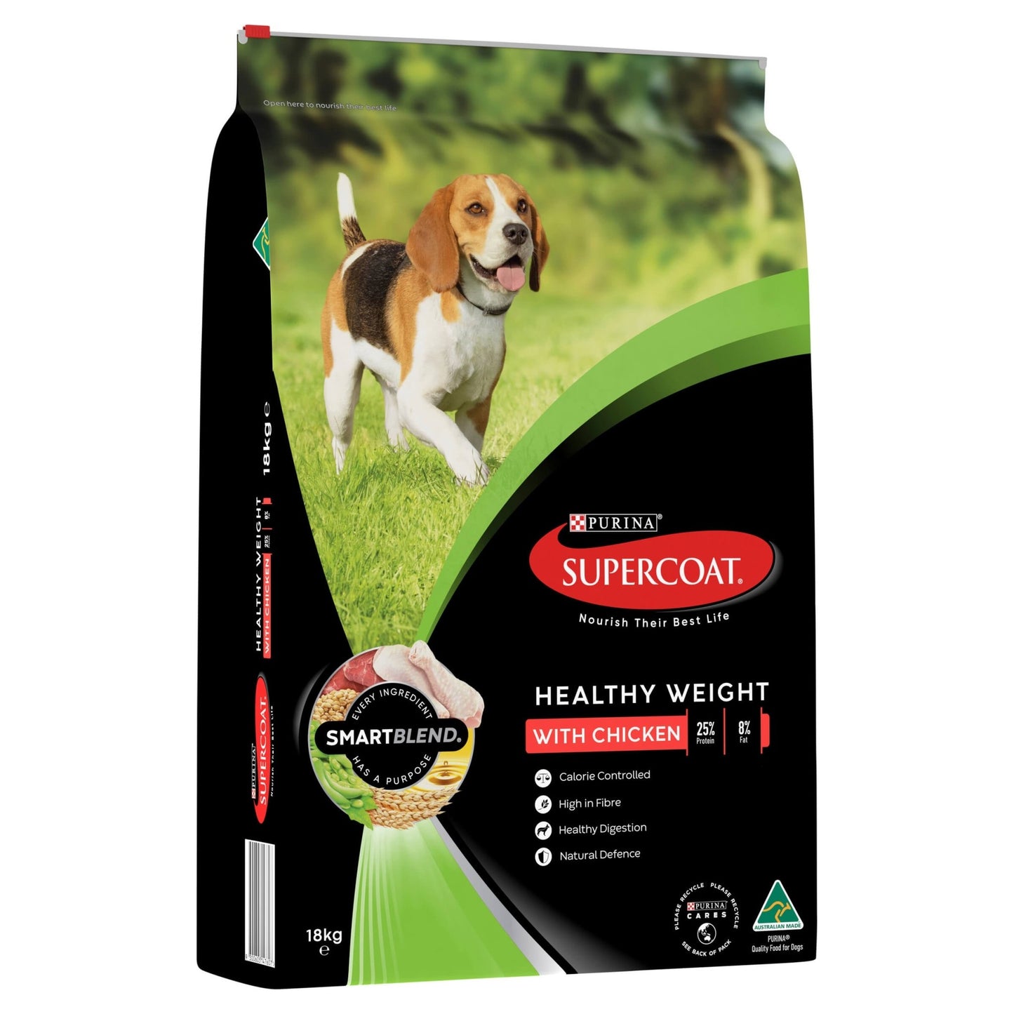 Supercoat Healthy Weight Adult Chicken Dry Dog Food 18kg - PetPost Australia