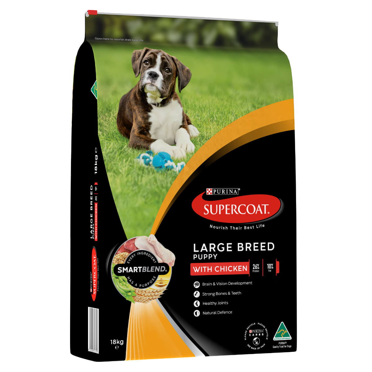 Supercoat Large Breed Puppy Chicken Dry Dog Food 18kg - PetPost Australia