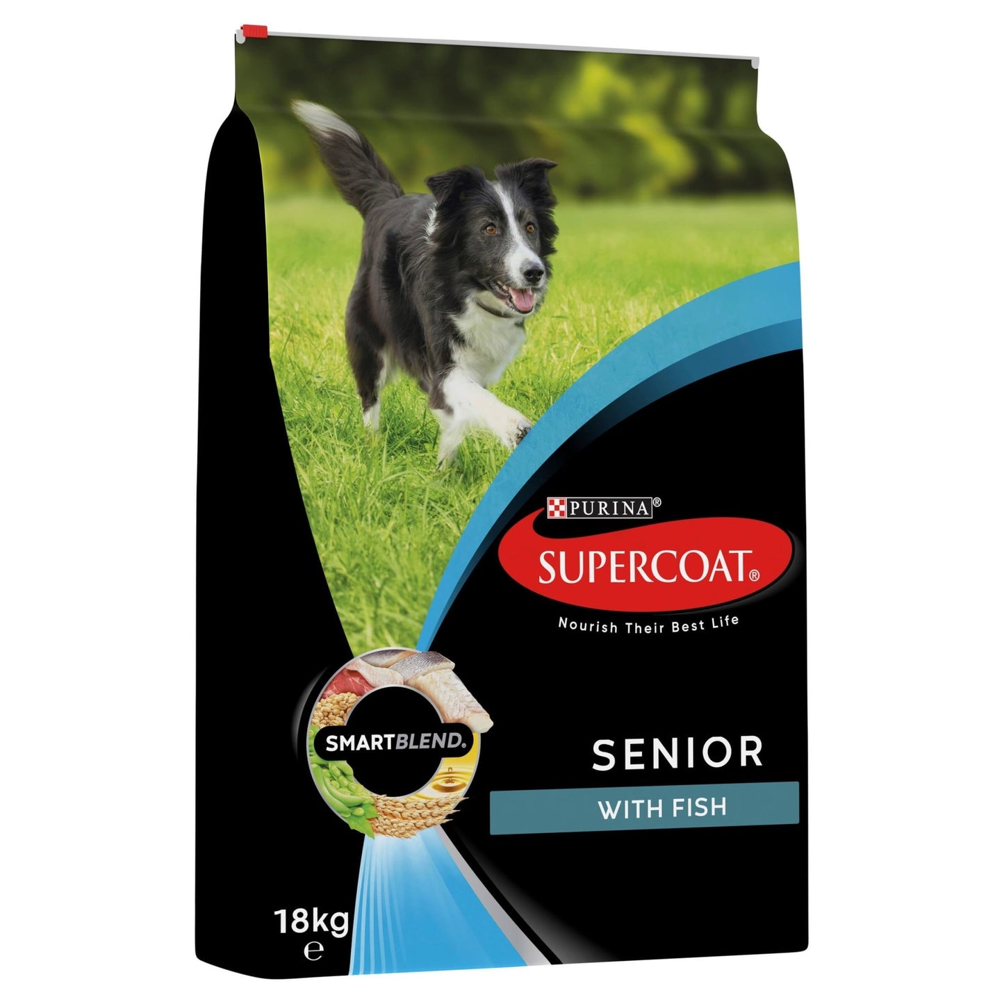 Supercoat Senior Fish Dry Dog Food 18kg - PetPost Australia