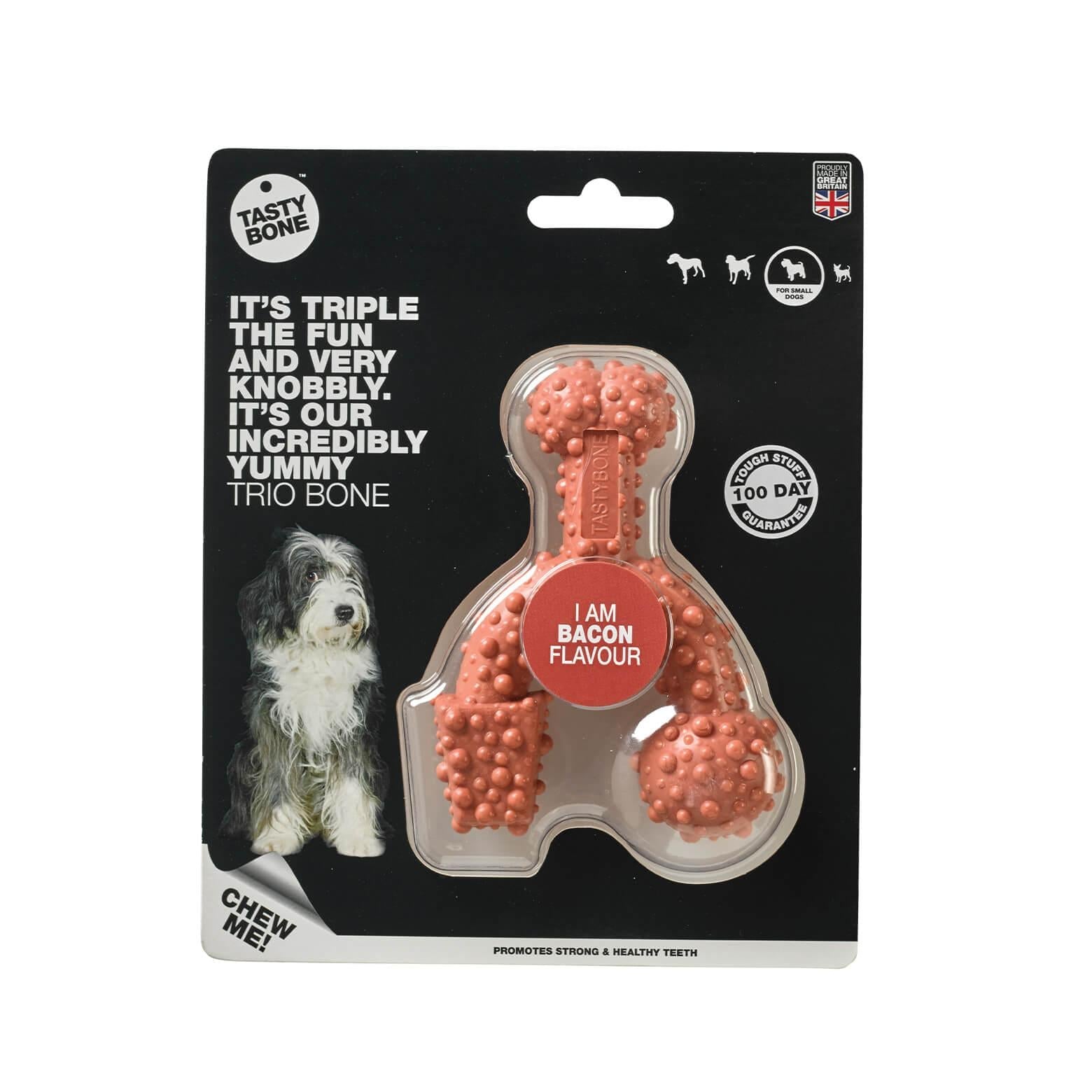 Tasty Bone Nylon Trio Bacon - PetPost Australia