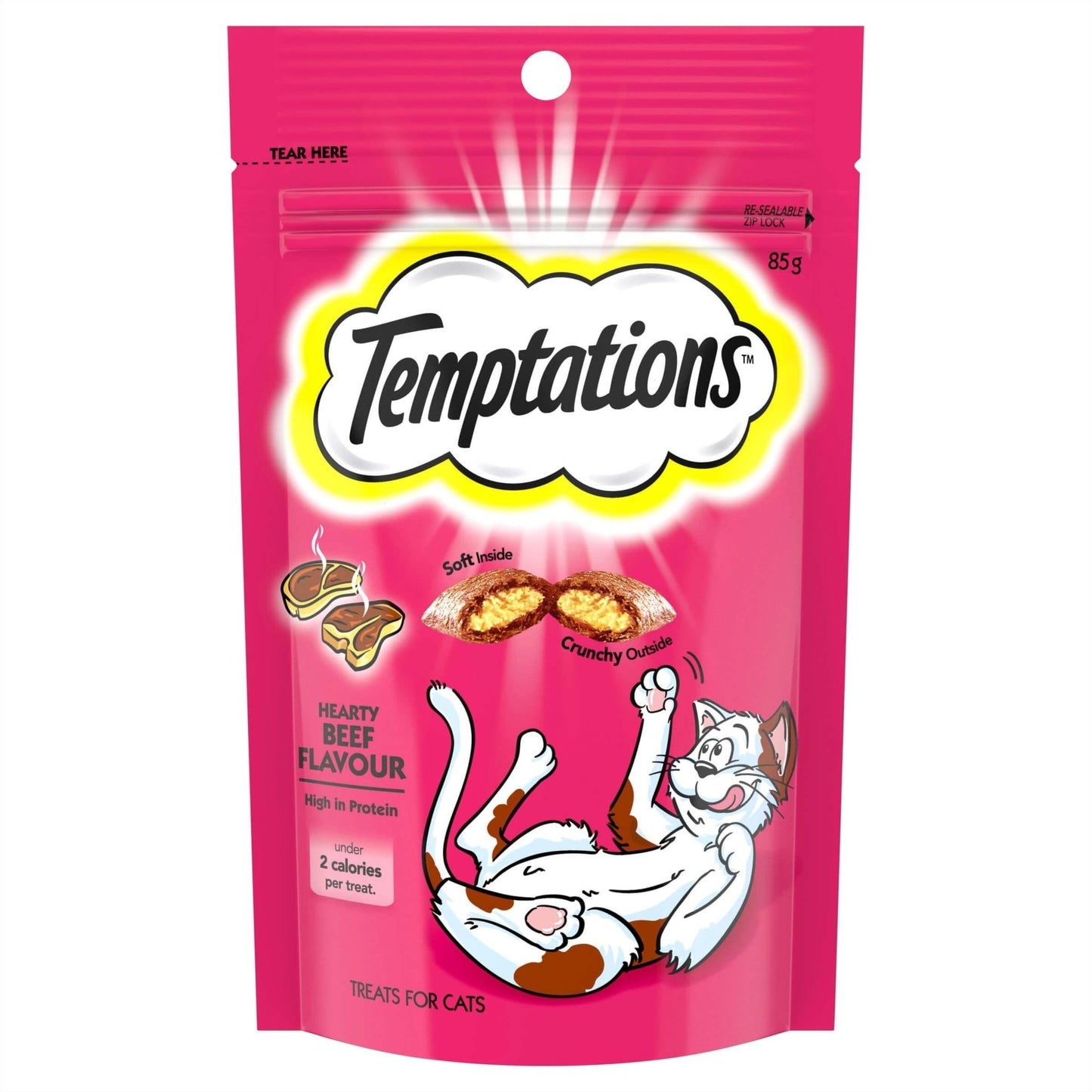 Temptations Hearty Beef Cat Treats - PetPost Australia