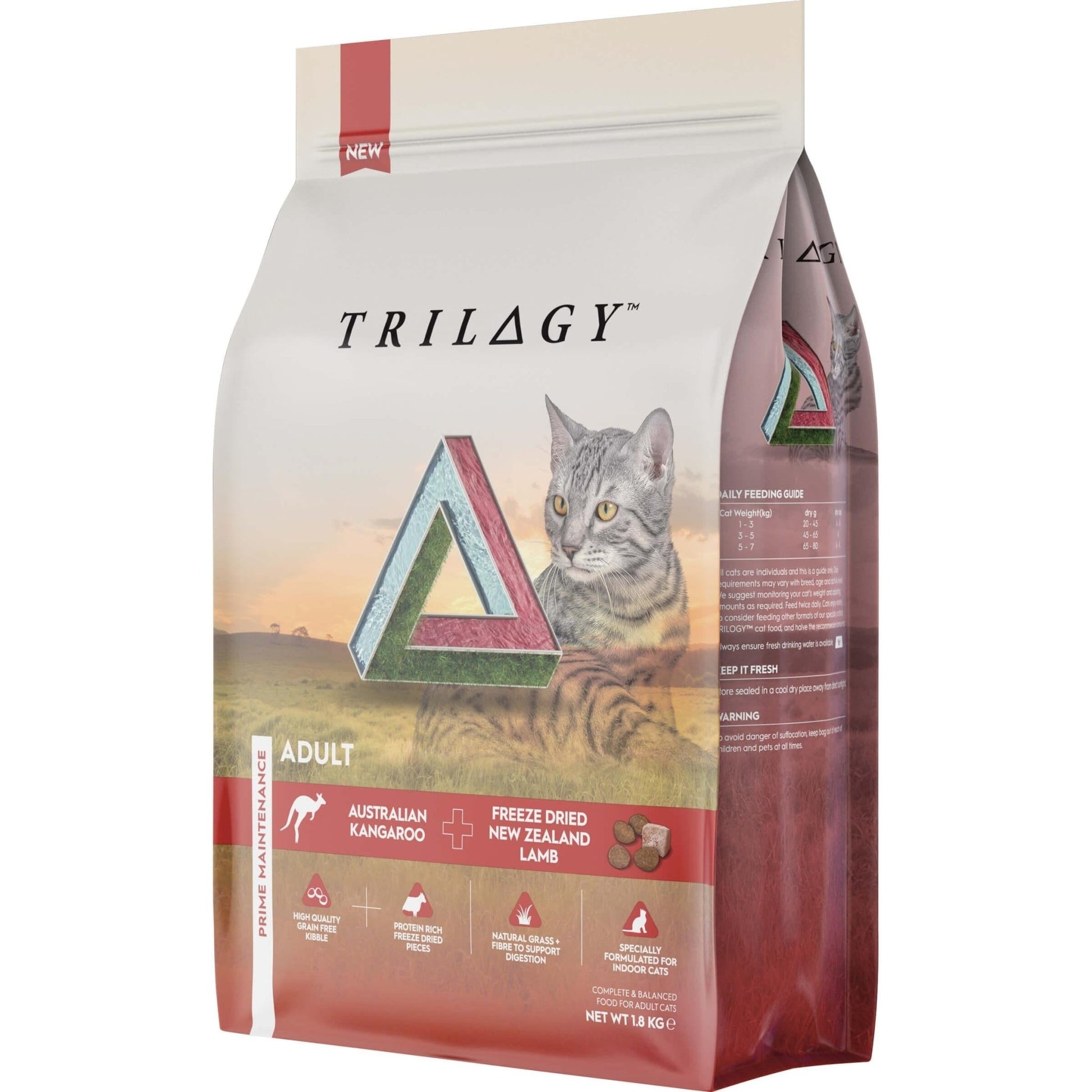 Trilogy Adult Kangaroo Dry Cat Food 1.8kg - PetPost Australia