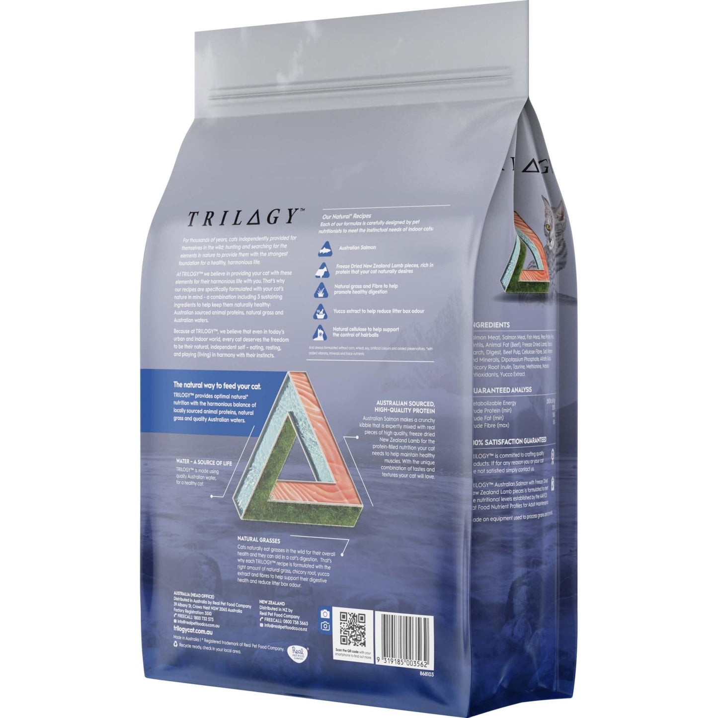 Trilogy Adult Salmon Dry Cat Food 1.8kg - PetPost Australia