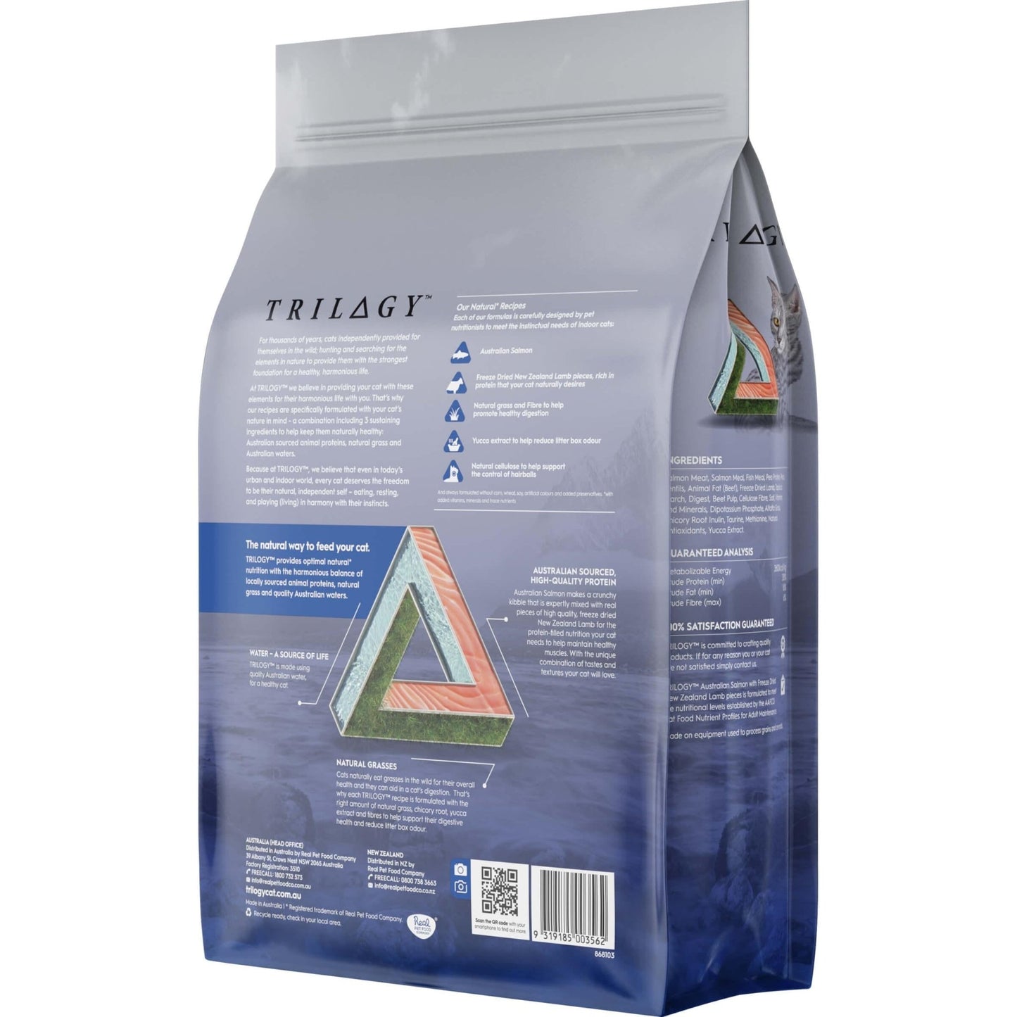 Trilogy Adult Salmon Dry Cat Food 1.8kg - PetPost Australia