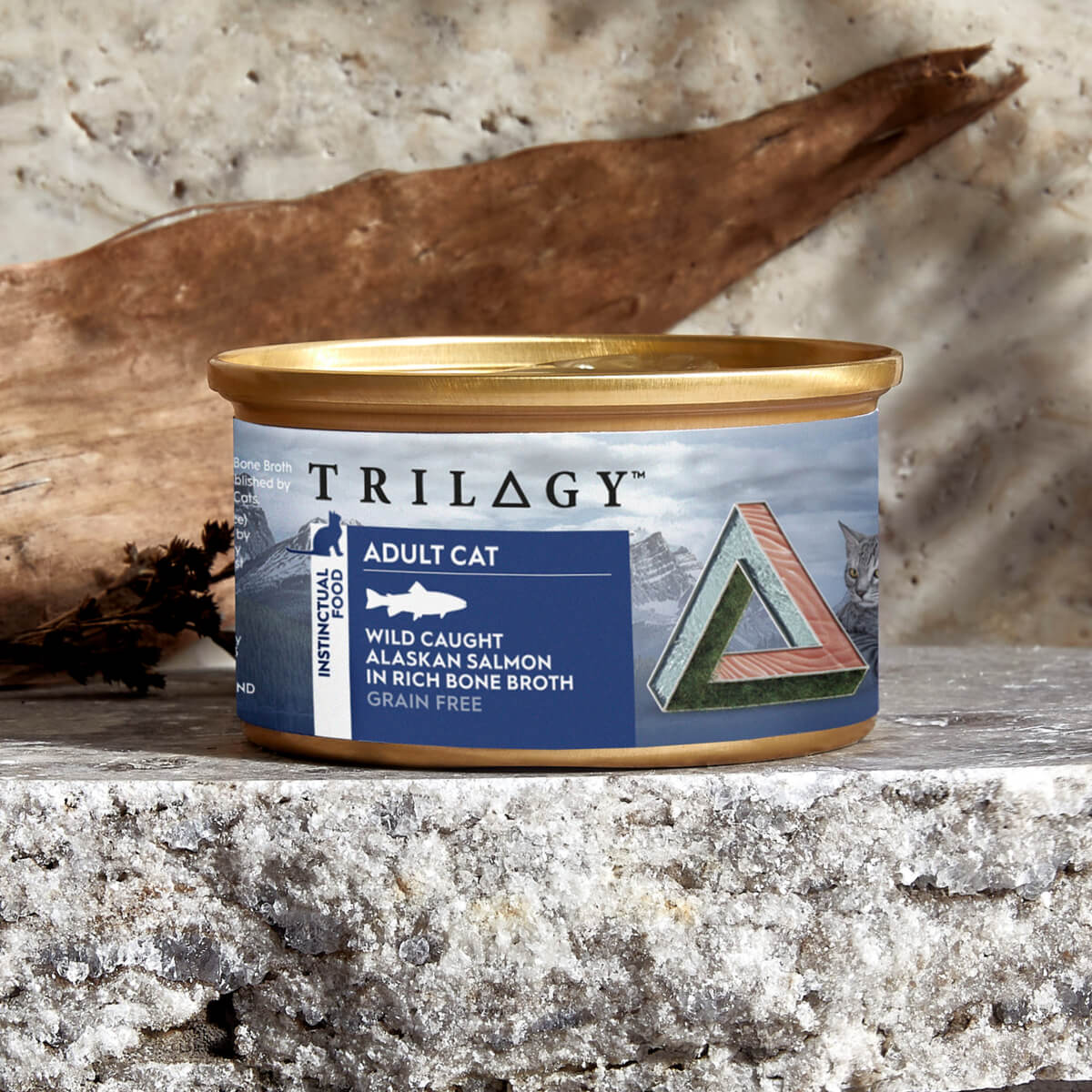 Trilogy Adult Wild Alaskan Salmon in Bone Broth Wet Cat Food 85g - PetPost Australia