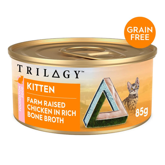 Trilogy Kitten Chicken in Bone Broth Wet Cat Food 85g - PetPost Australia