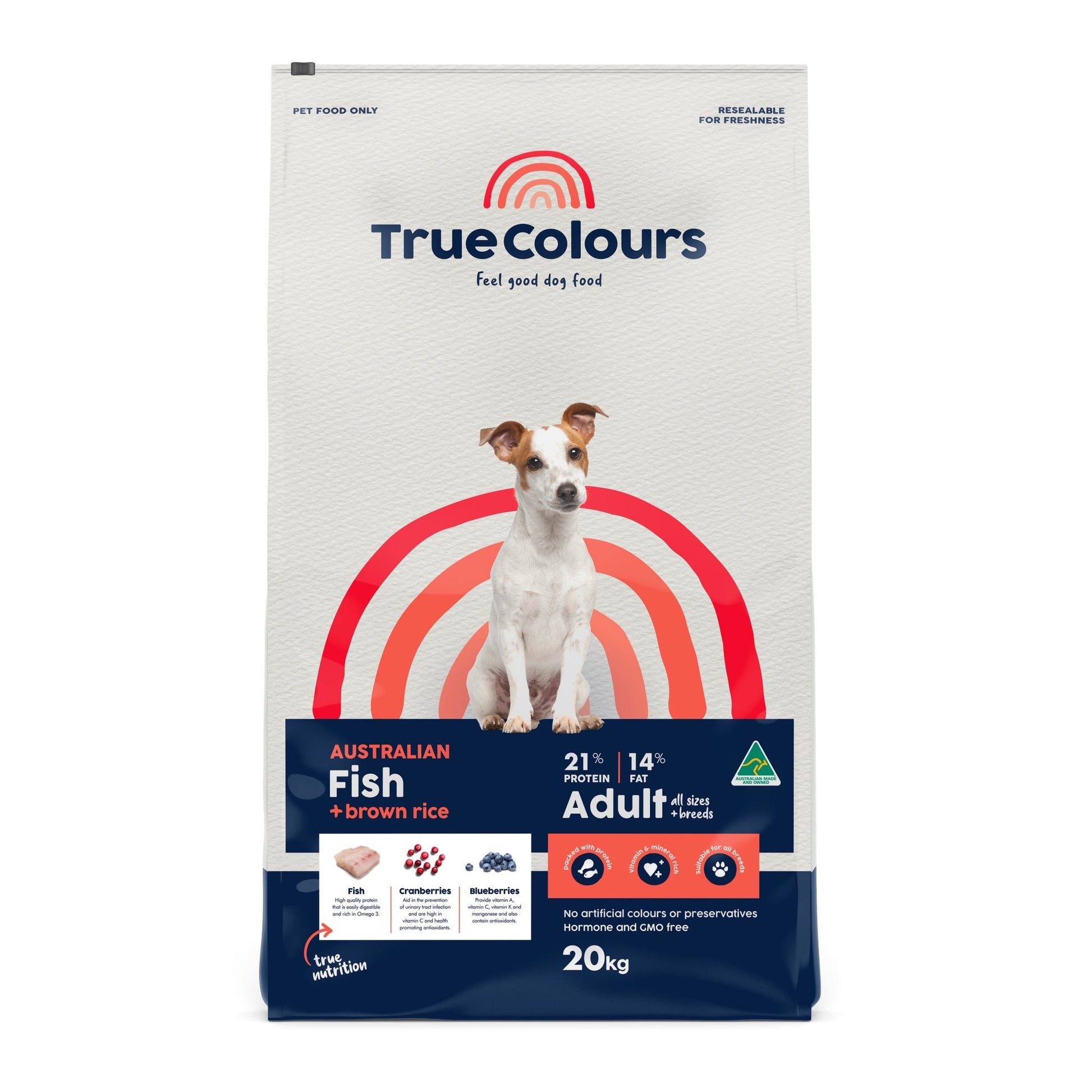 True Colours Adult Fish & Brown Rice - PetPost Australia