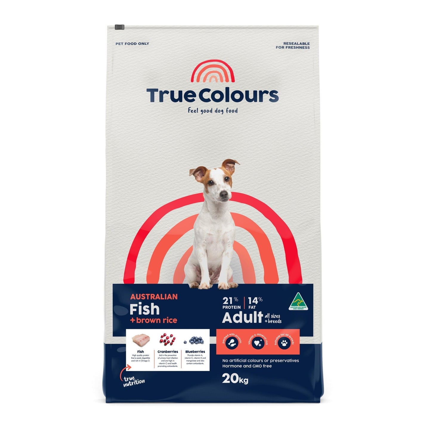 True Colours Adult Fish & Brown Rice - PetPost Australia
