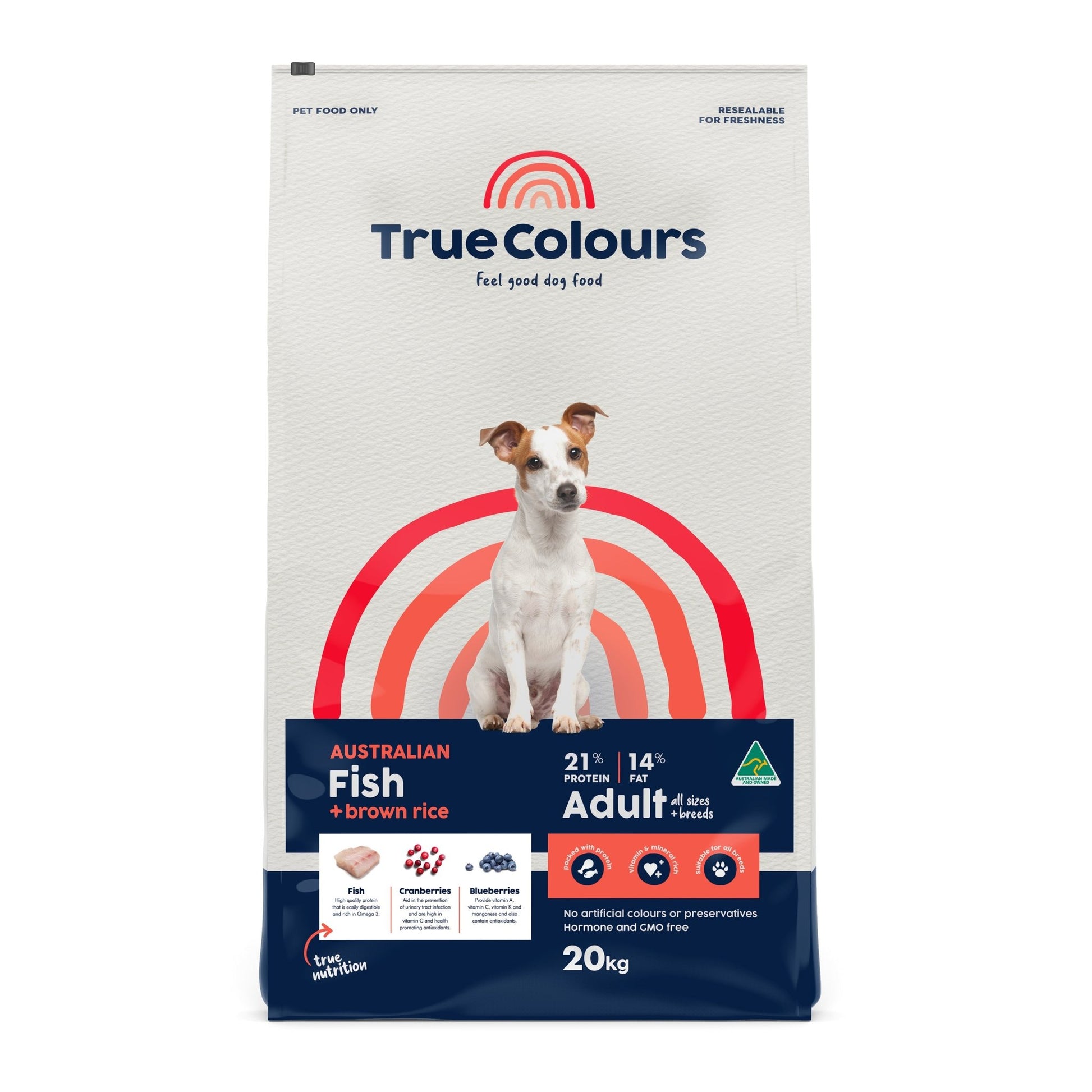 True Colours Adult Fish & Brown Rice - PetPost Australia