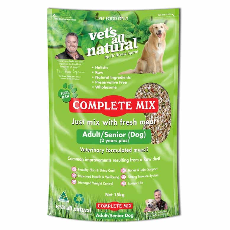 Vets All Natural Complete Mix Adult & Senior Dry Dog Food - PetPost Australia