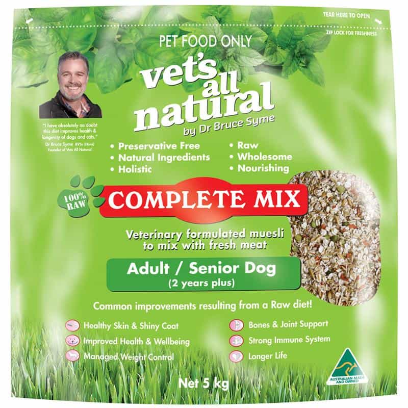 Vets All Natural Complete Mix Adult & Senior Dry Dog Food - PetPost Australia