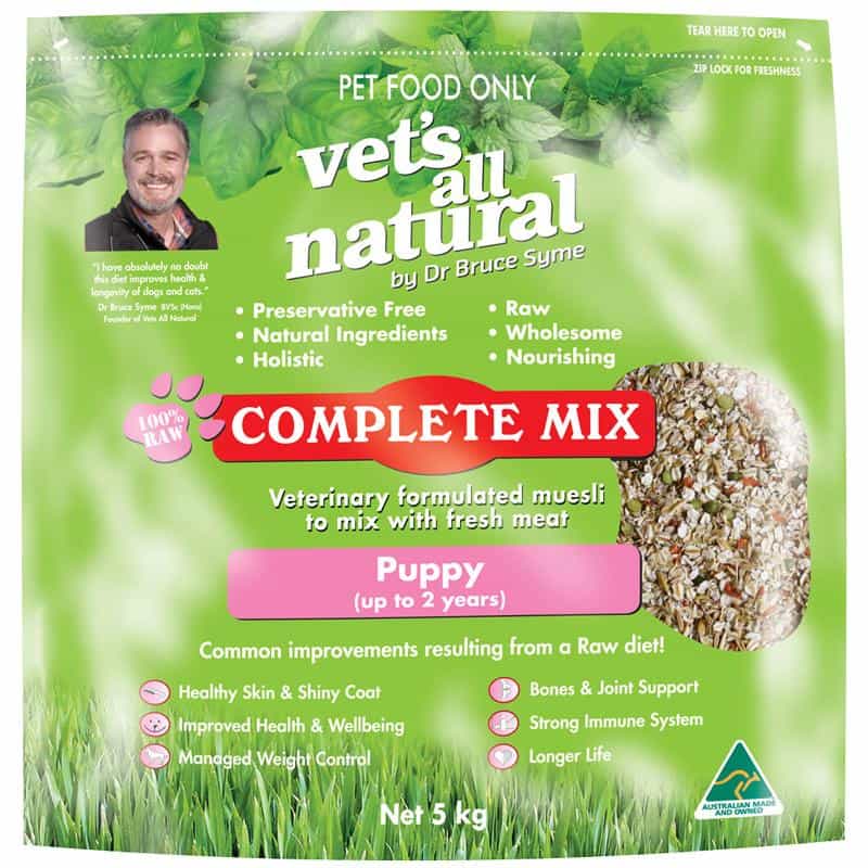 Vets All Natural Complete Mix Puppy Dry Dog Food - PetPost Australia