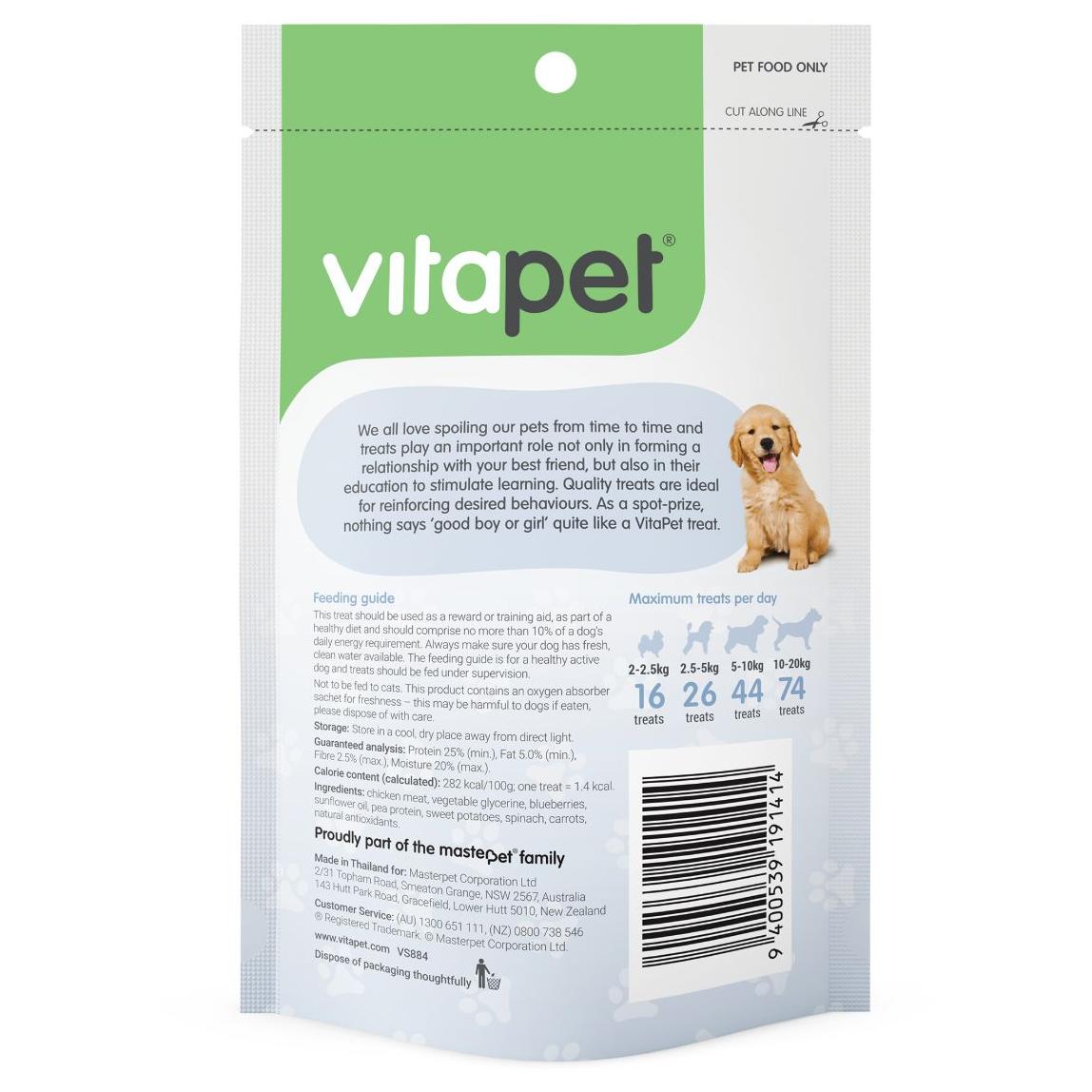 VitaPet Pocket Trainer Chicken Dog Treats 70g - PetPost Australia