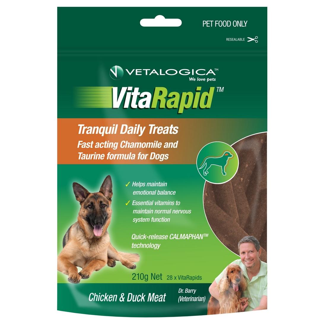 Vitarapid Chicken Tranquil Dog Treats 210g - PetPost Australia