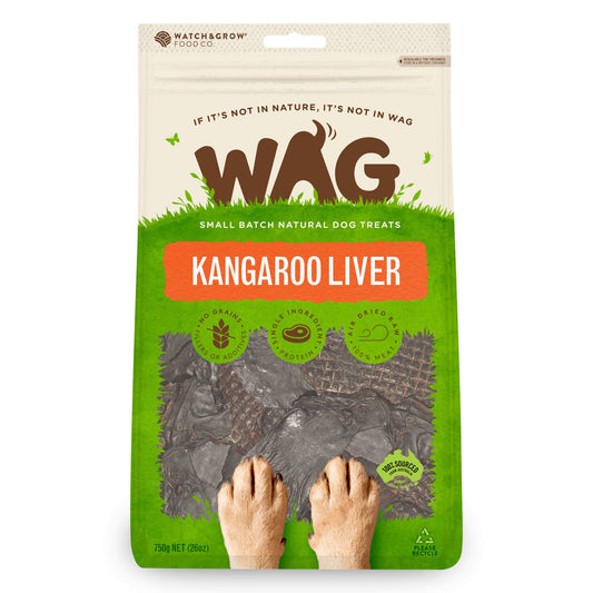 WAG Kangaroo Liver Dog Treats - PetPost Australia