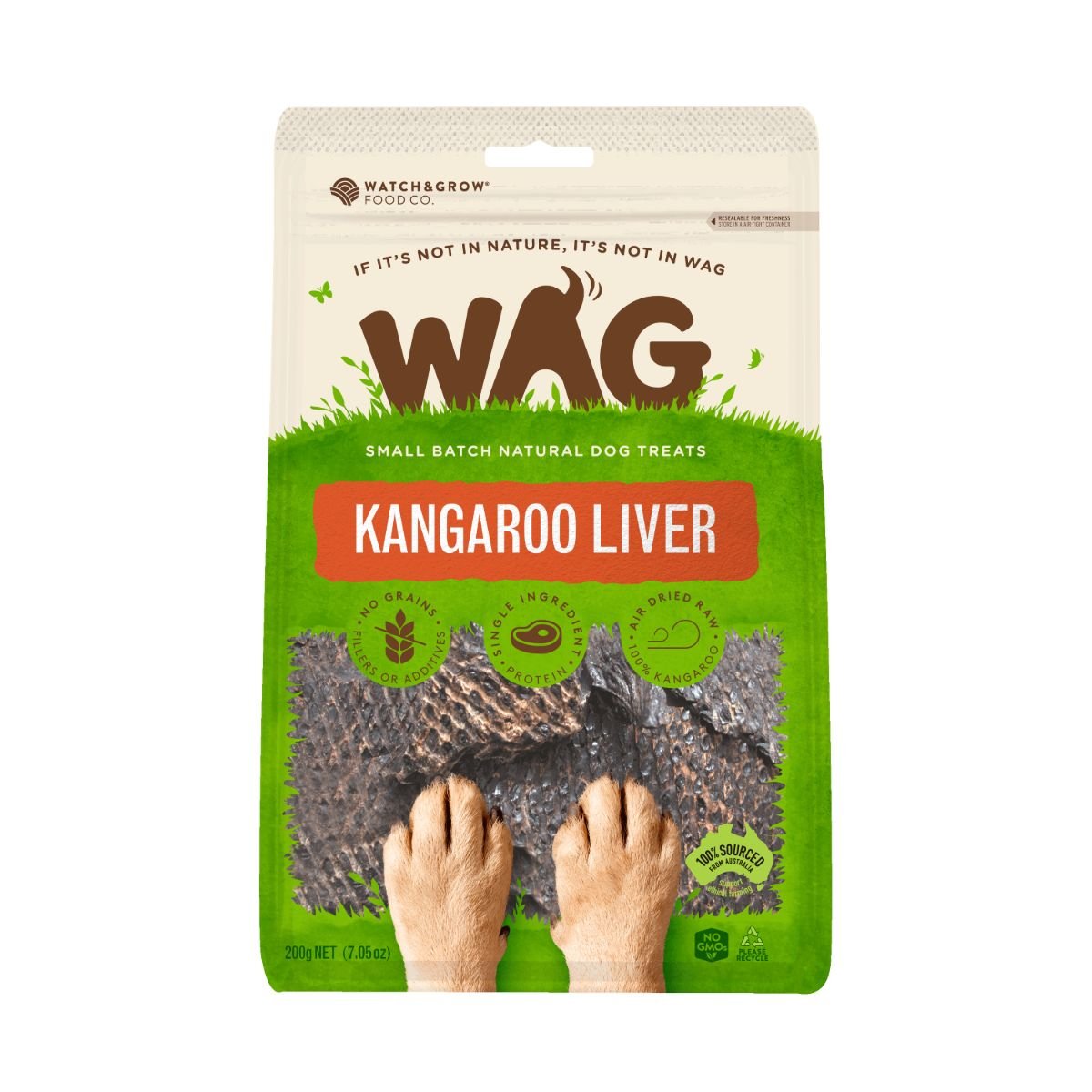 WAG Kangaroo Liver Dog Treats - PetPost Australia