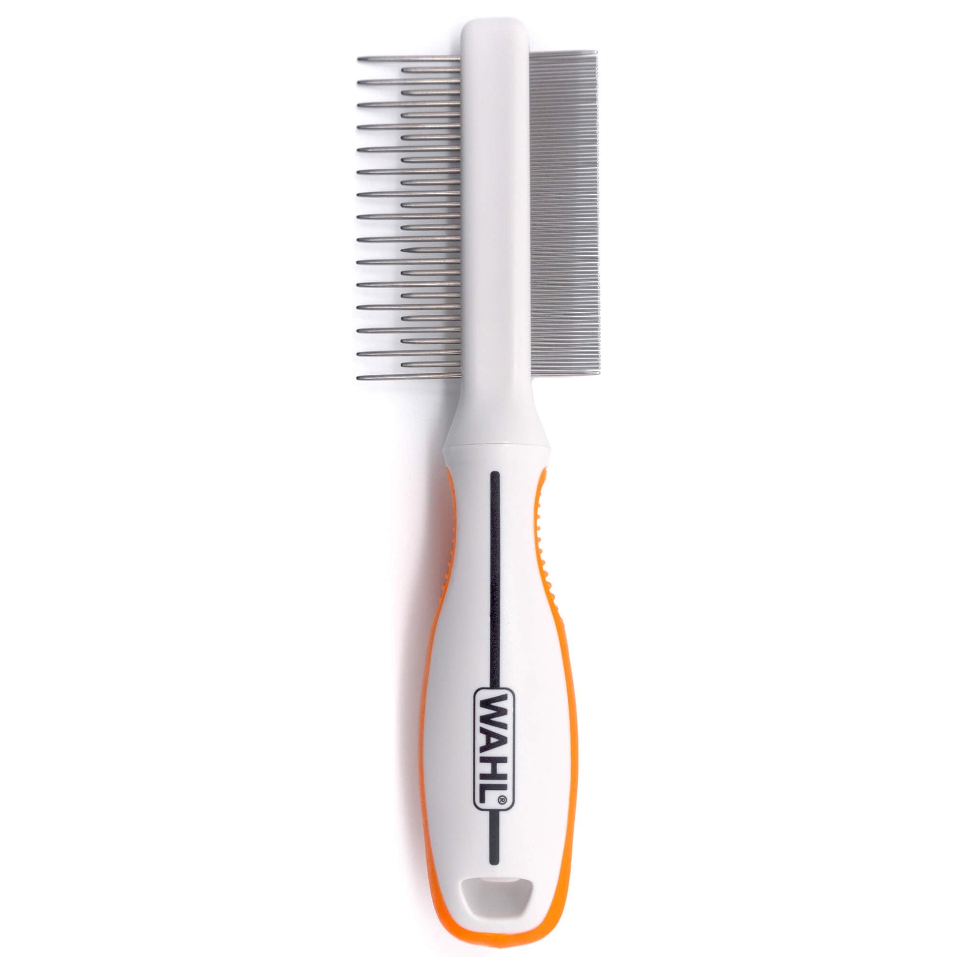 Wahl Orange/White 2 in 1 Finishing and Flea Comb - PetPost Australia