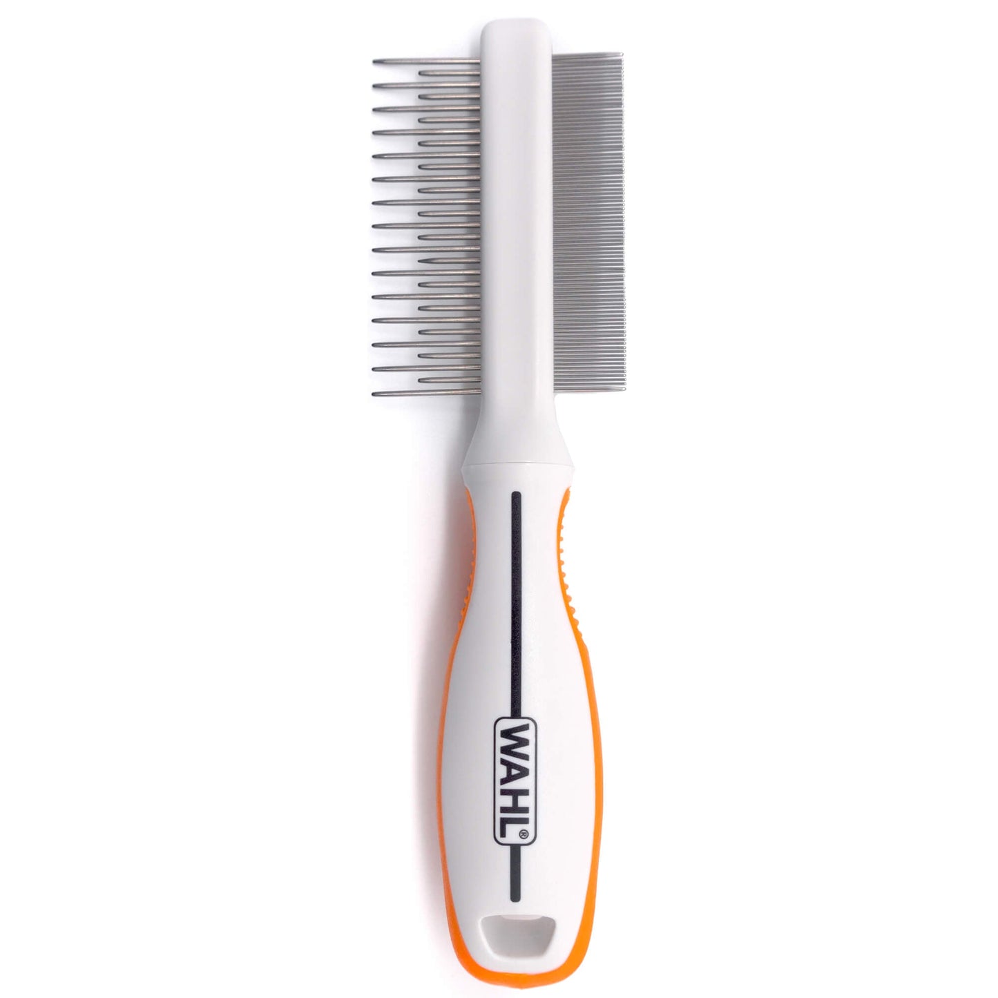 Wahl Orange/White 2 in 1 Finishing and Flea Comb - PetPost Australia