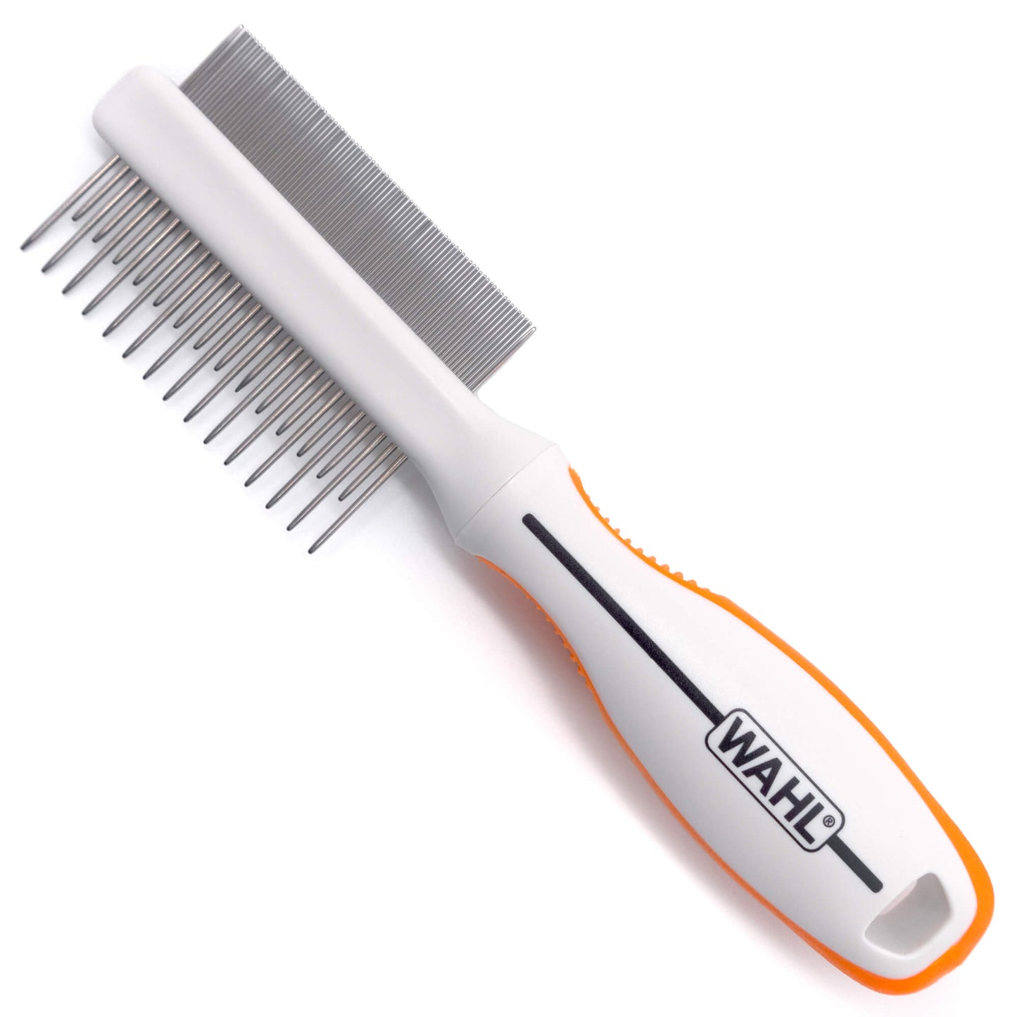 Wahl Orange/White 2 in 1 Finishing and Flea Comb - PetPost Australia