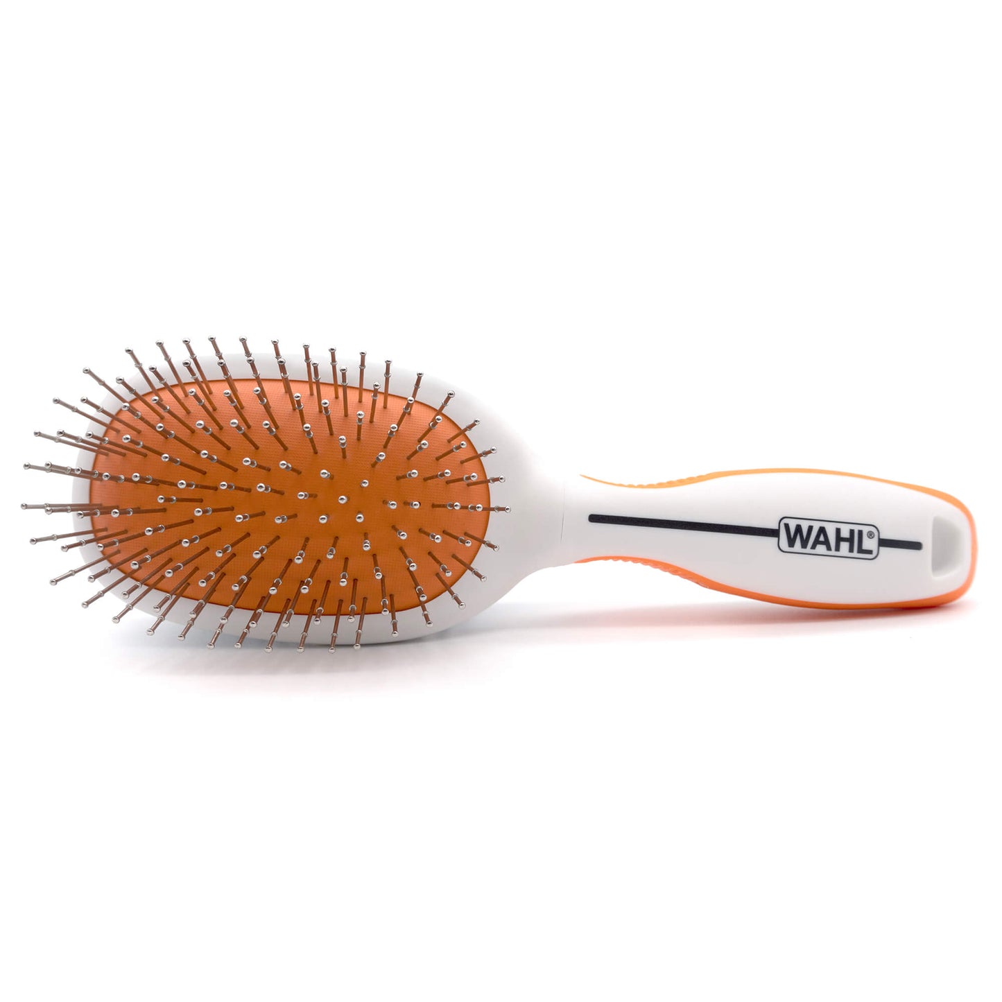 Wahl Orange/White Large Double Sided Pin/Bristle Brush - PetPost Australia
