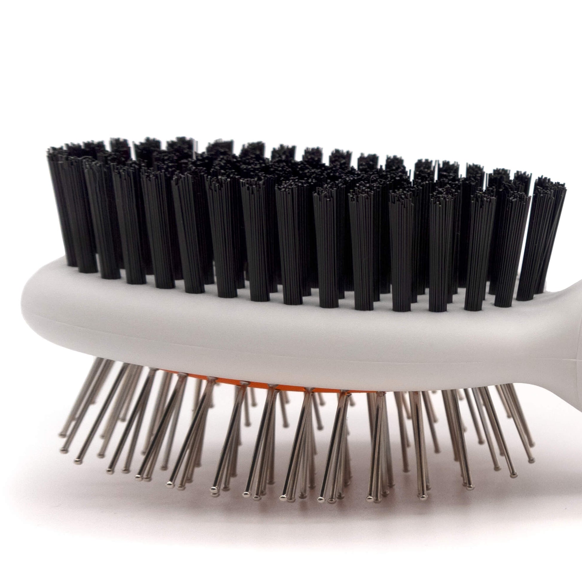 Wahl Orange/White Small Double Sided Pin/Bristle Brush - PetPost Australia
