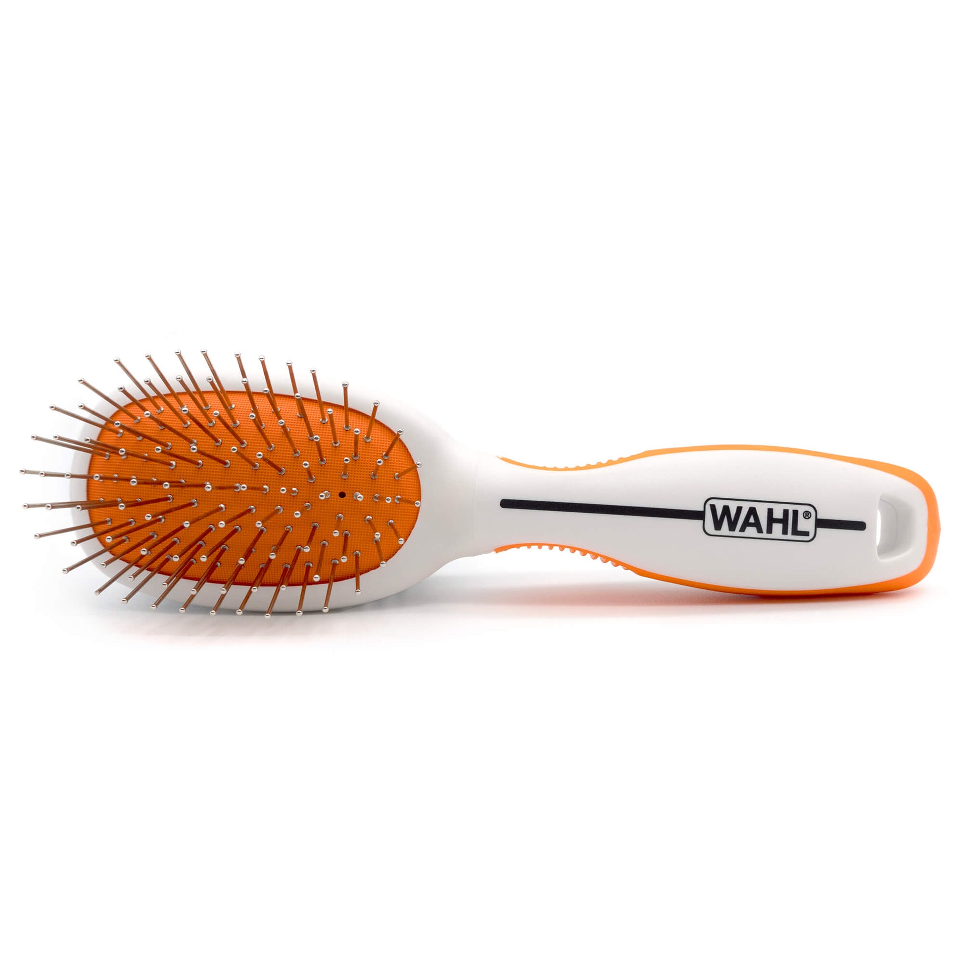 Wahl Orange/White Small Double Sided Pin/Bristle Brush - PetPost Australia