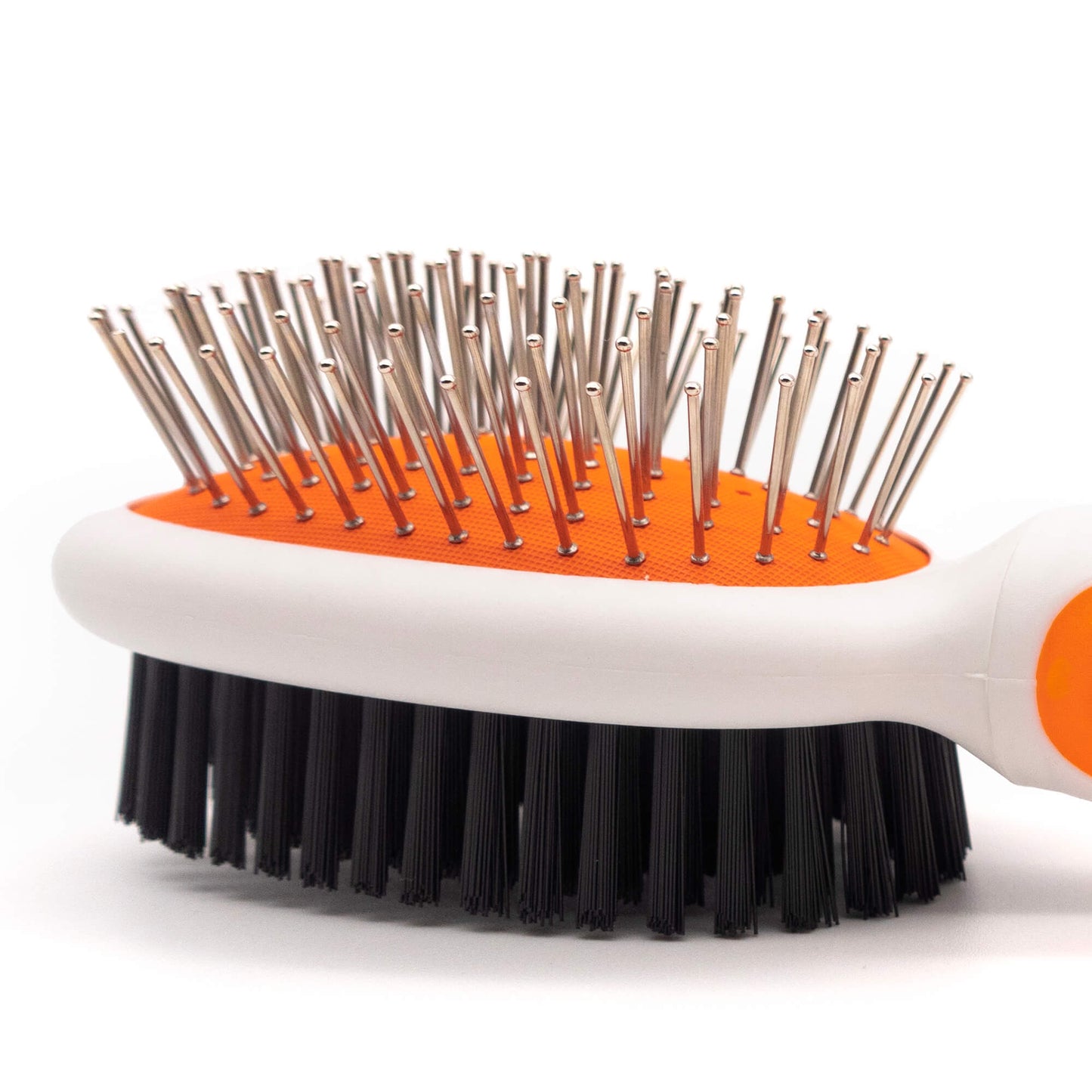 Wahl Orange/White Small Double Sided Pin/Bristle Brush - PetPost Australia