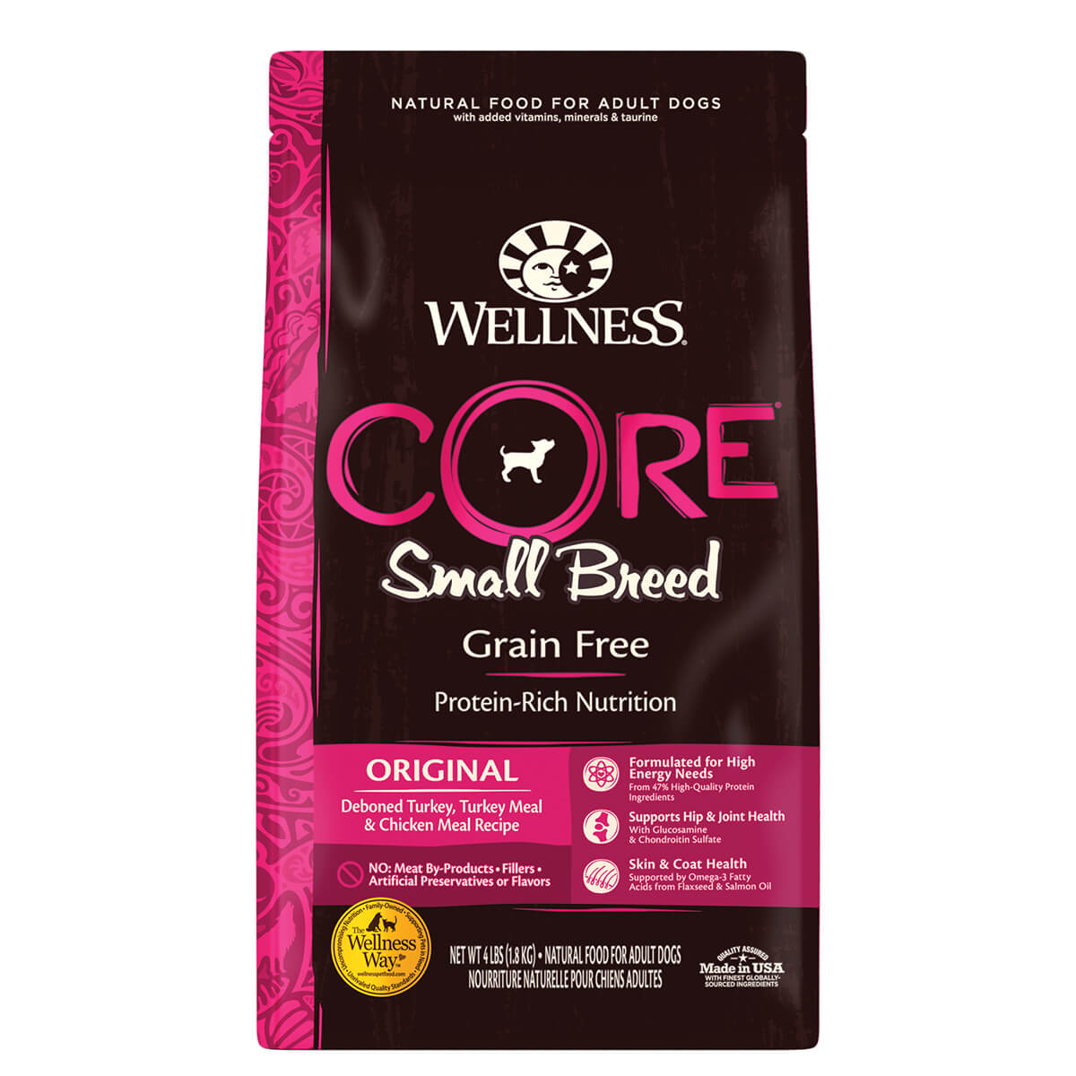 Wellness Core Grain Free Small Breed Adult Dry Dog Food 1.81kg - PetPost Australia