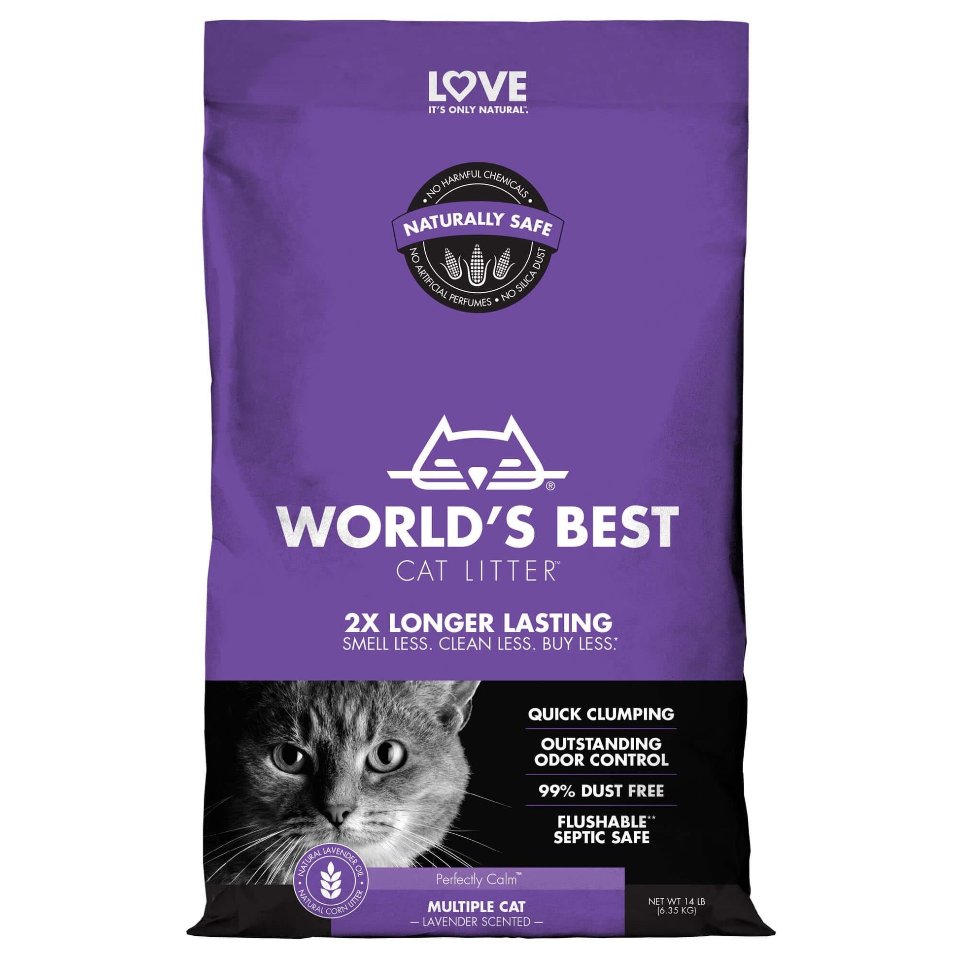 World's Best Multiple Cat Lavender Scented Cat Litter - PetPost Australia