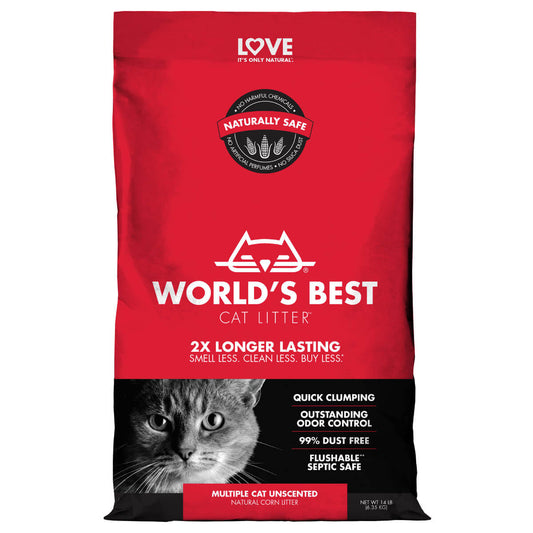 World's Best Multiple Cat Unscented Cat Litter - PetPost Australia