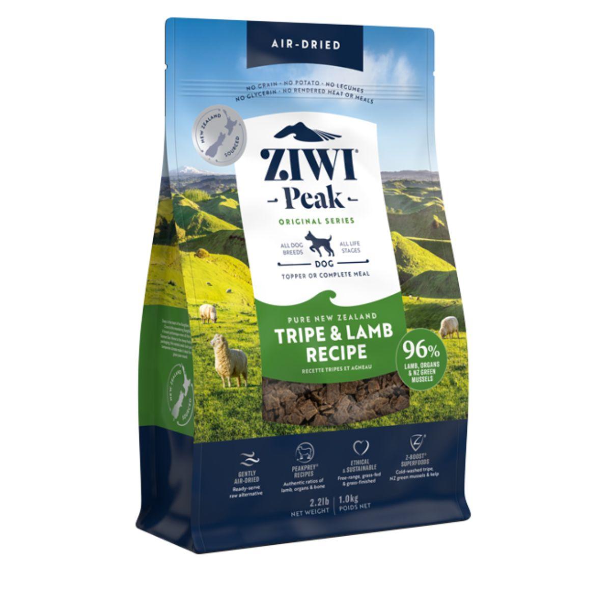 Ziwi Peak Air Dried Tripe & Lamb Dry Dog Food - PetPost Australia