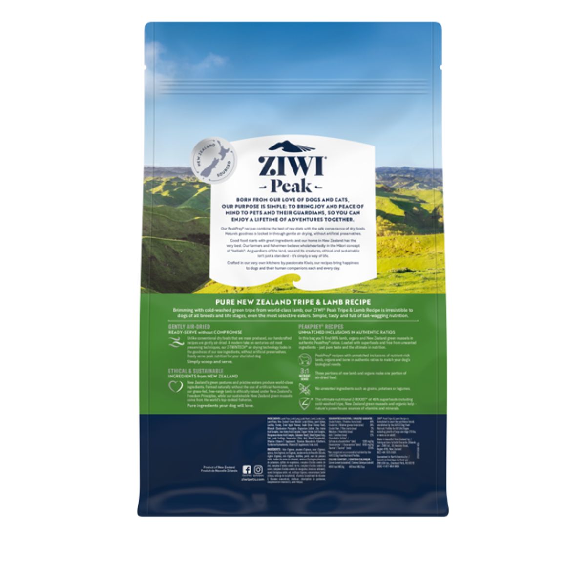 Ziwipeak Air Dried Tripe & Lamb Dry Dog Food - PetPost Australia