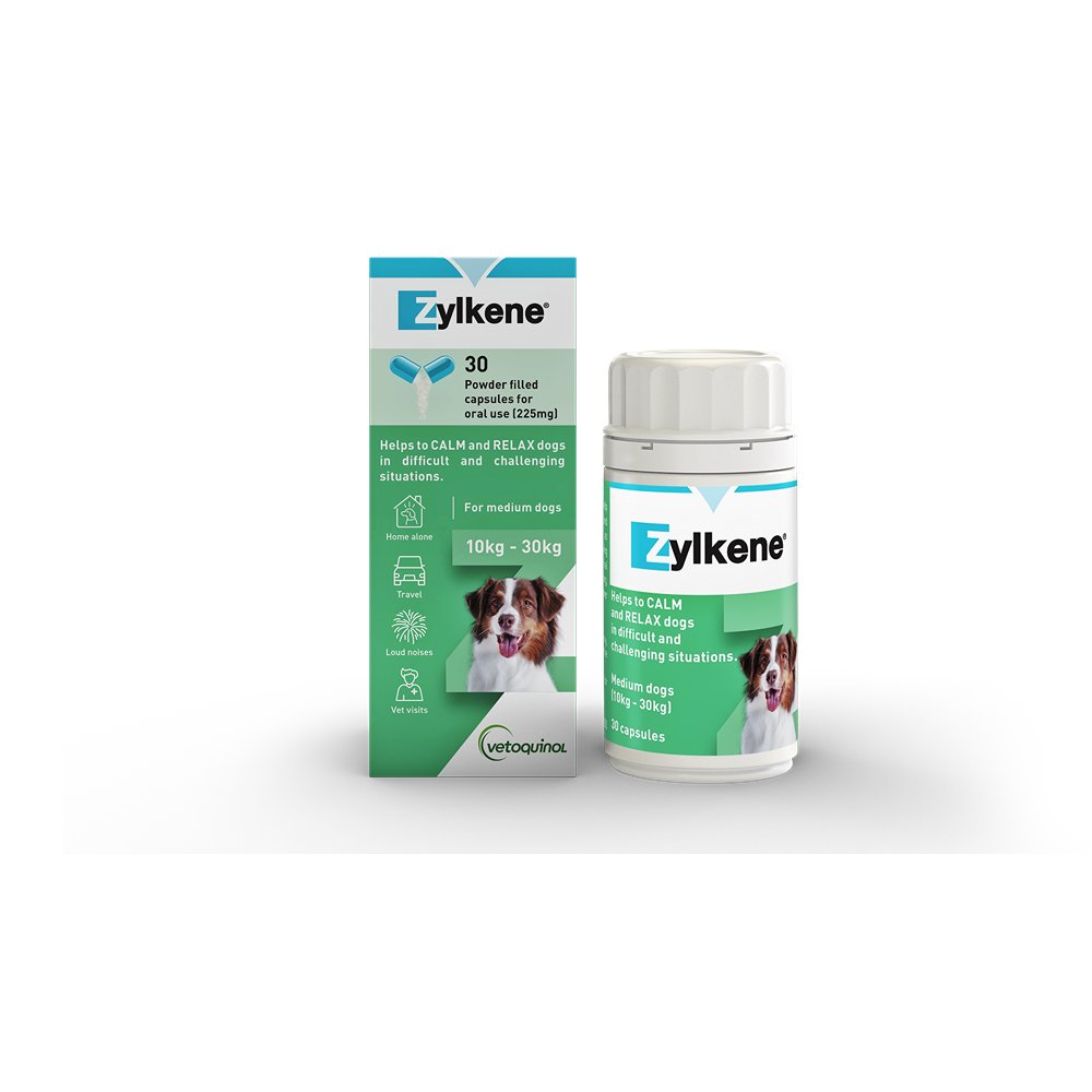 Zylkene Capsules 225mg For Dogs 10-30kg 30pk - PetPost Australia