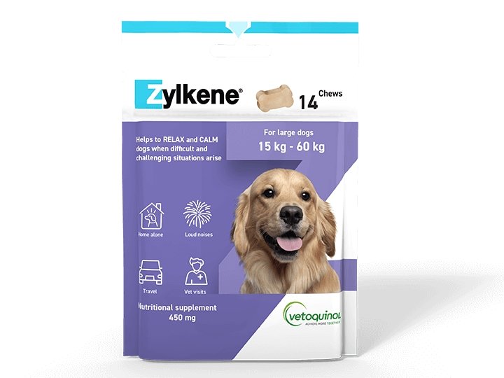 ZYLKENE Chews Puppies & Dogs 15-60kgs 450mg - PetPost Australia